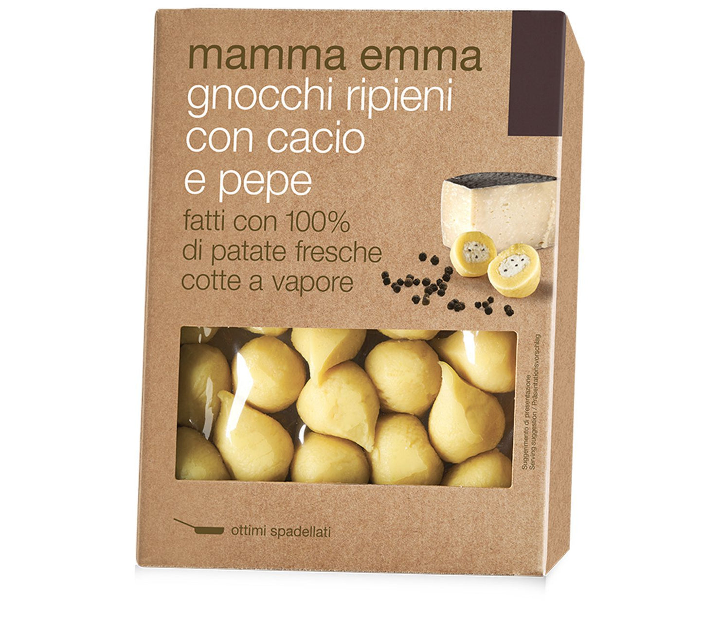 Gnocchi ripieni con Cacio e Pepe Mamma Emma 350 g