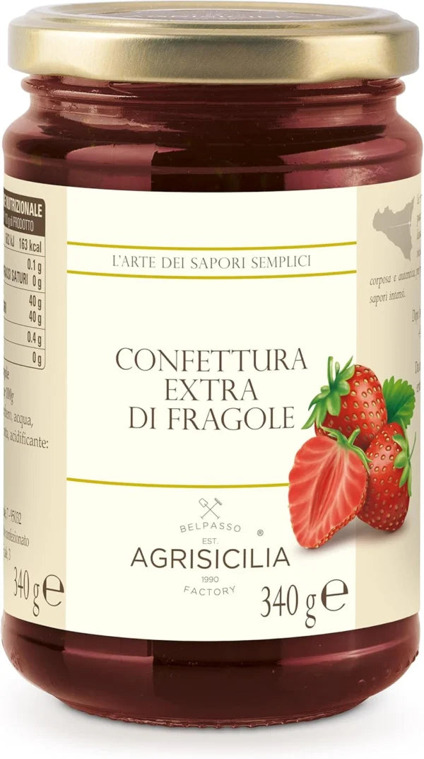 Confettura Extra di Fragole 340g Agrisicilia