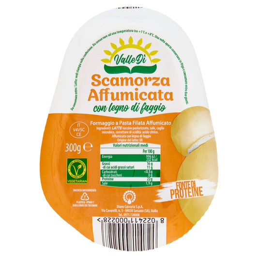Scamorza Affumicata con Legno di Faggio ValleDi 300 g