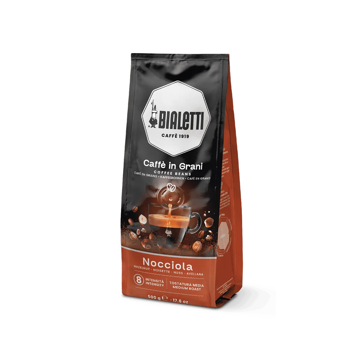 Café en grano Nocciola Bialetti 500 g