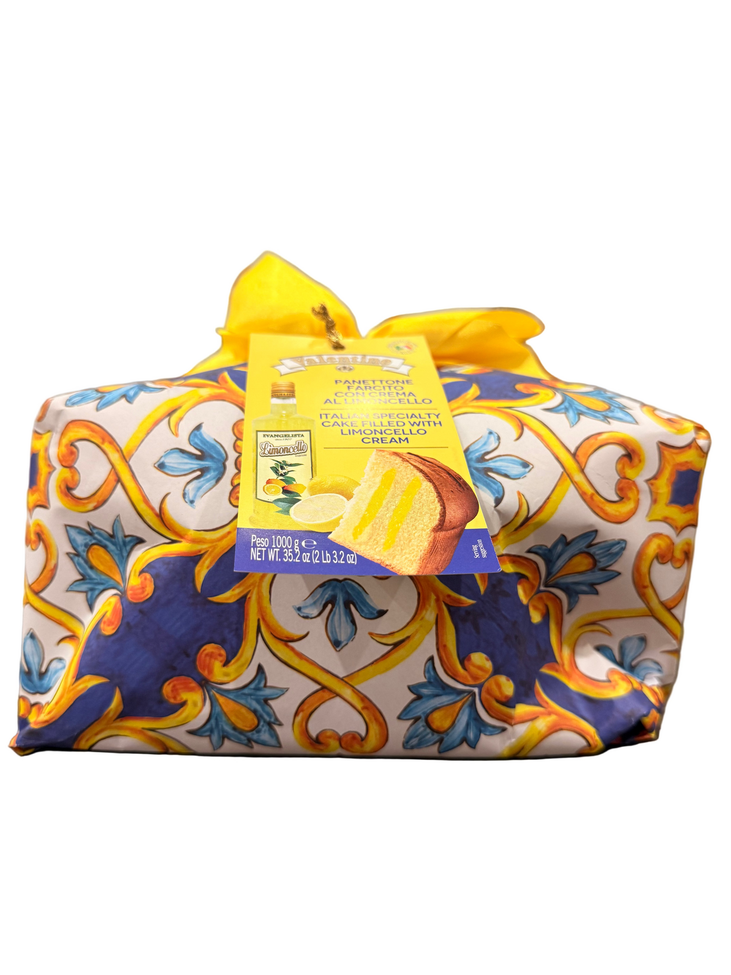 Panettone relleno con crema al limoncello 1 kg Valentino