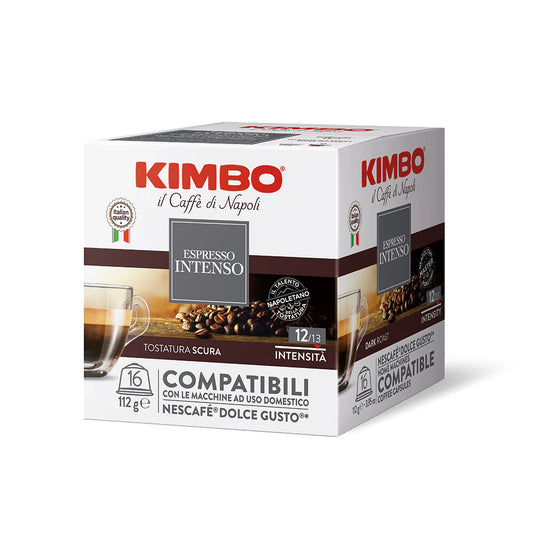 16 cápsulas compatibles *DOLCE GUSTO Espresso intenso KIMBO