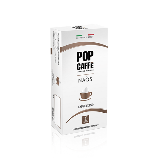 10 cápsulas CAPPUCCINO compatibles *NESPRESSO®️ Pop Caffè
