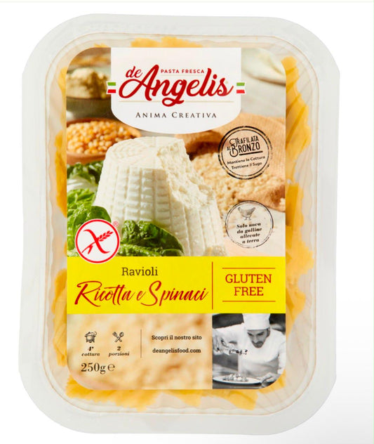 Ravioli con Ricotta e Spinaci GLUTEN FREE 250 g De Angelis
