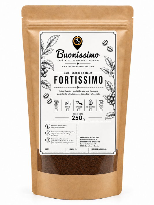 Café molido FORTISSIMO 250 g Buonissimo Café