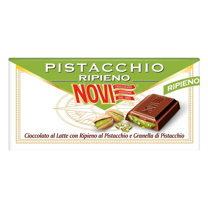 Tavoletta al Latte con Ripieno Pistacchio Novi 105g
