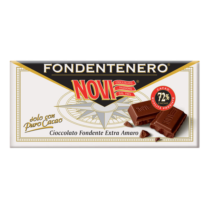 Tavoletta Fondentenero 72% Cacao Novi 100g