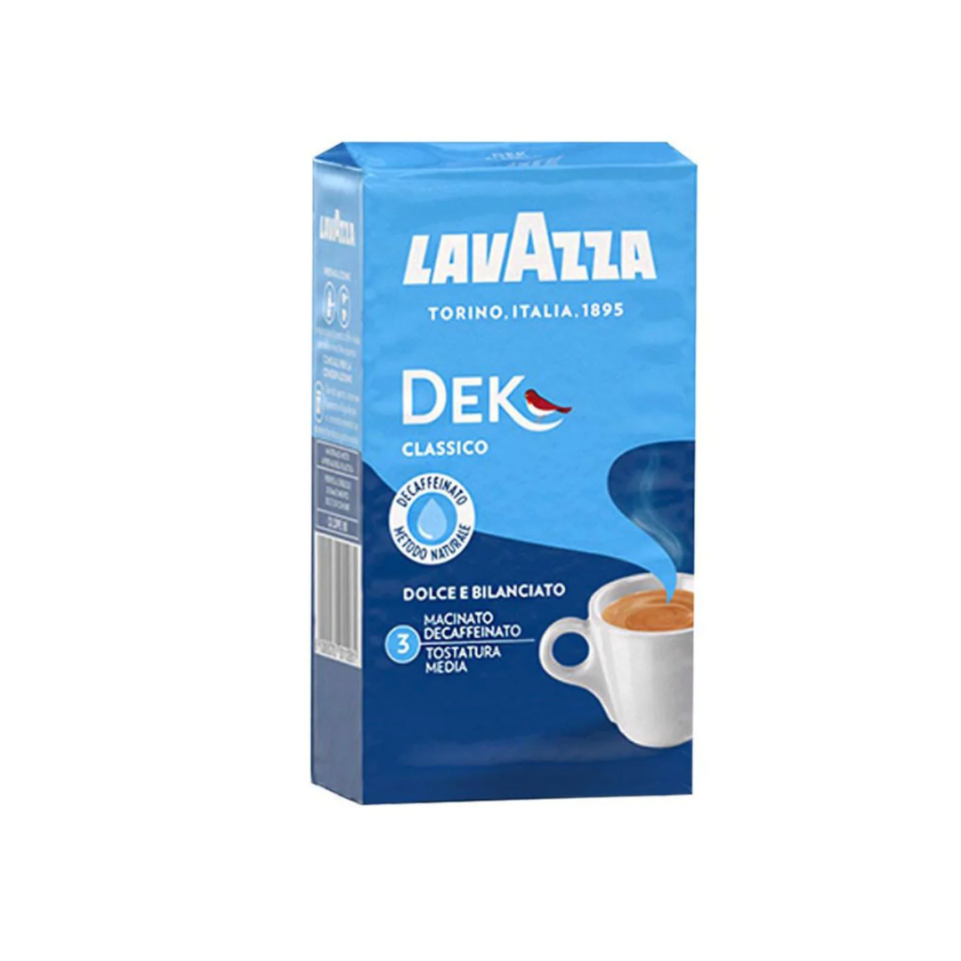 Café molido Lavazza Dek Descafeinado 250 gr – Buonissimo Café y Excelencias  Italianas