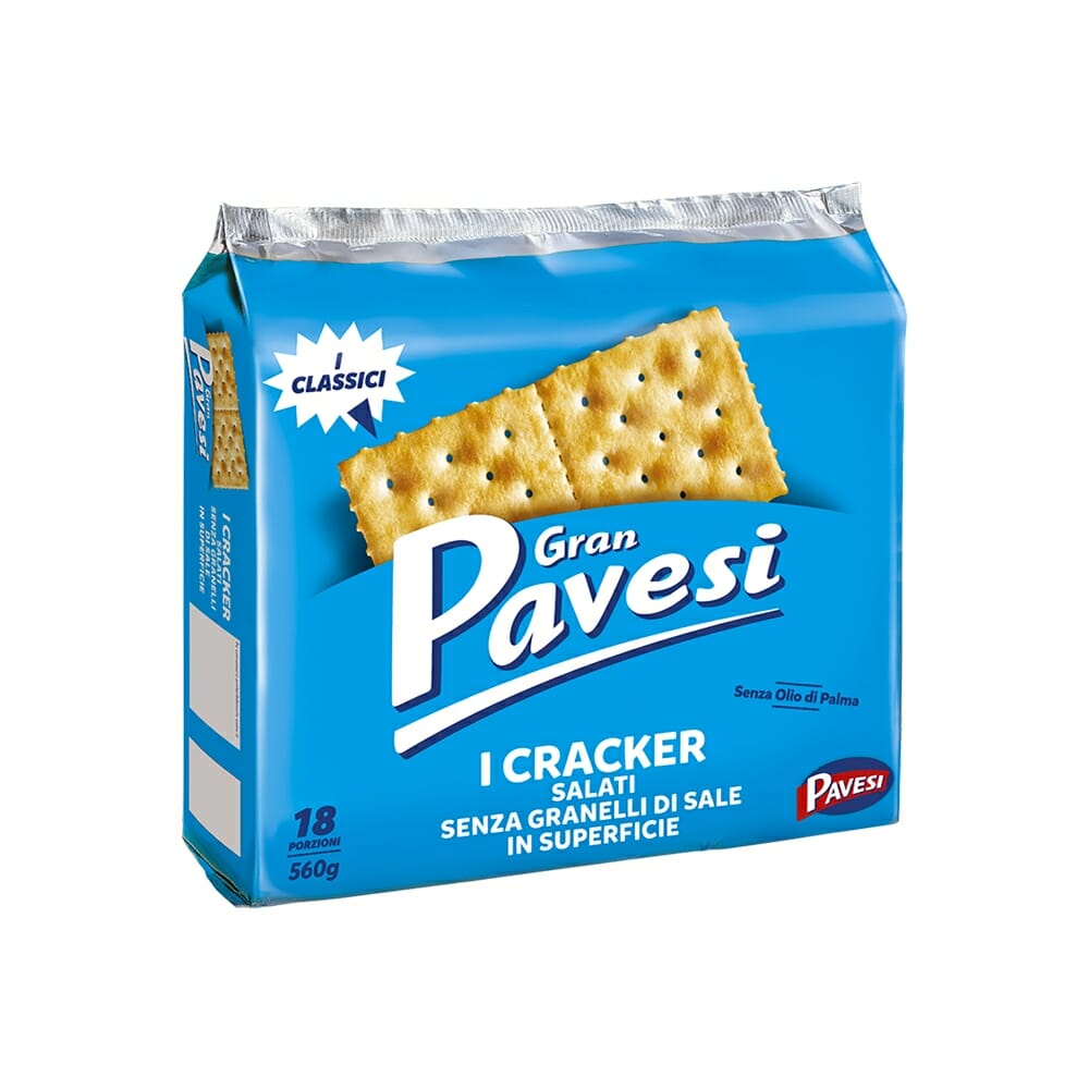 Cracker Pavesi Senza granelli di sale 560 gr
