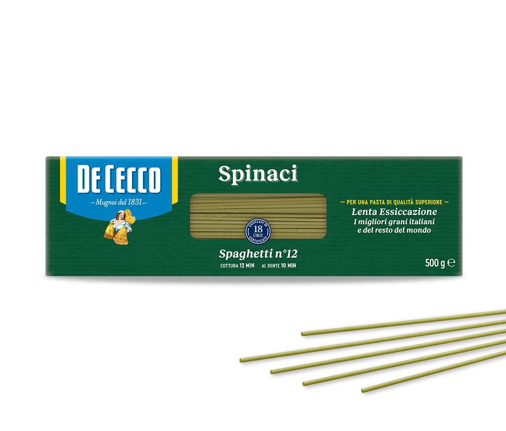 Spaghetti N 12 con Spinaci De Cecco 500 gr