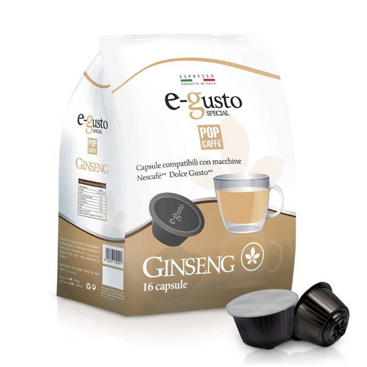 16 cápsulas GINSENG compatibles *DOLCE GUSTO Pop Caffè